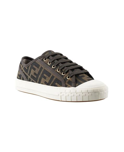 fendi domino embroidered low-top sneakers|fendi domino low top sneakers.